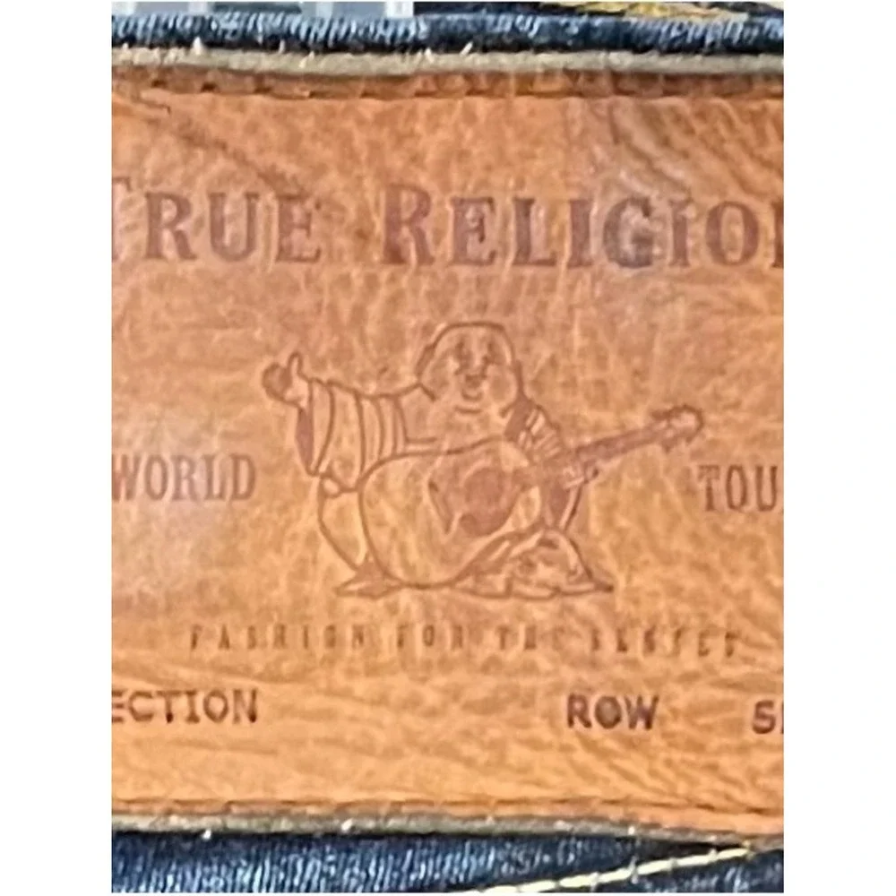 True Religion Ricky‎ Flap Relaxed Straight Jeans Men's W32 L33 Dark Wash Blue